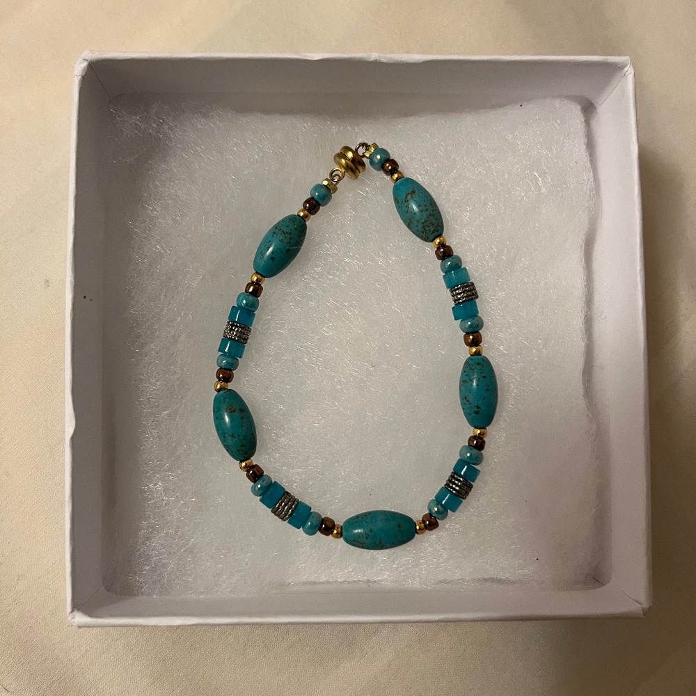 NWOT Turquoise style bracelet 6” - Picture 2 of 3